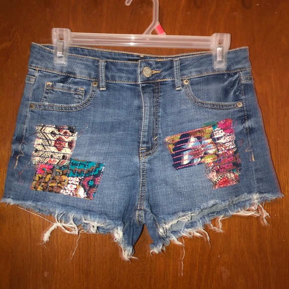 High Waisted Denim Shorts - Picture 1 of 4